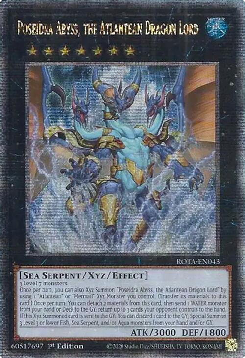 Poseidra Abyss, the Atlantean Dragon Lord (Quarter Century Secret Rare)