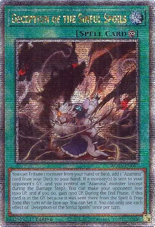 Deception of the Sinful Spoils (Quarter Century Secret Rare)