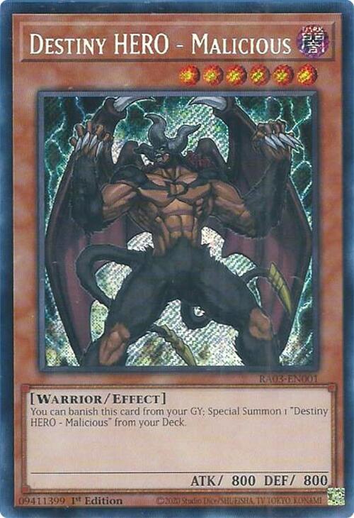 Destiny HERO - Malicious (Secret Rare)