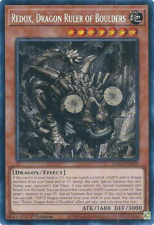 Redox, Dragon Ruler of Boulders (Secret Rare)