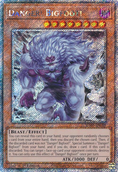 Danger! Bigfoot! (Alternate Art) (Platinum Secret Rare)