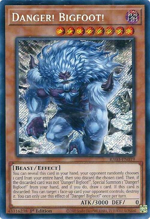 Danger! Bigfoot! (Alternate Art) (Secret Rare)