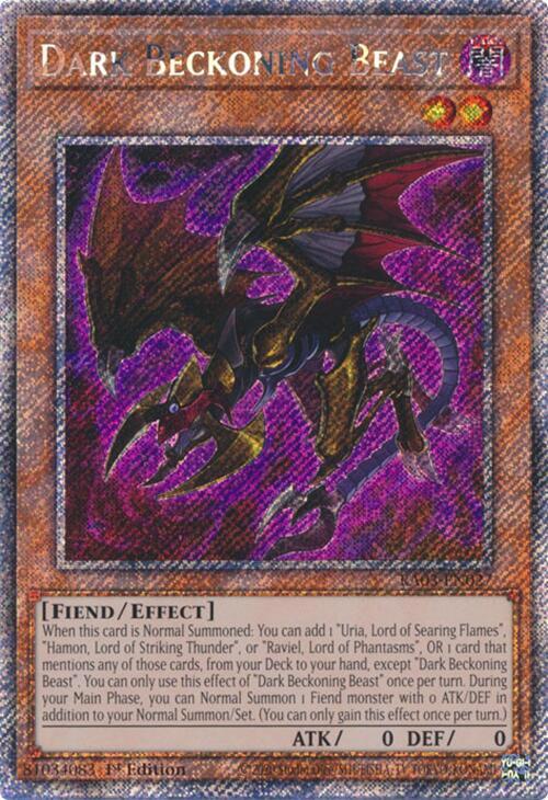 Dark Beckoning Beast (Platinum Secret Rare)