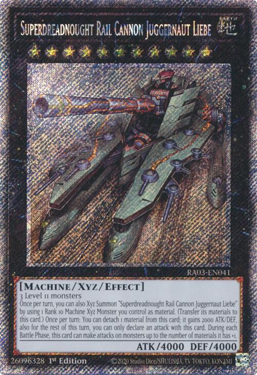 Superdreadnought Rail Cannon Juggernaut Liebe (Platinum Secret Rare)