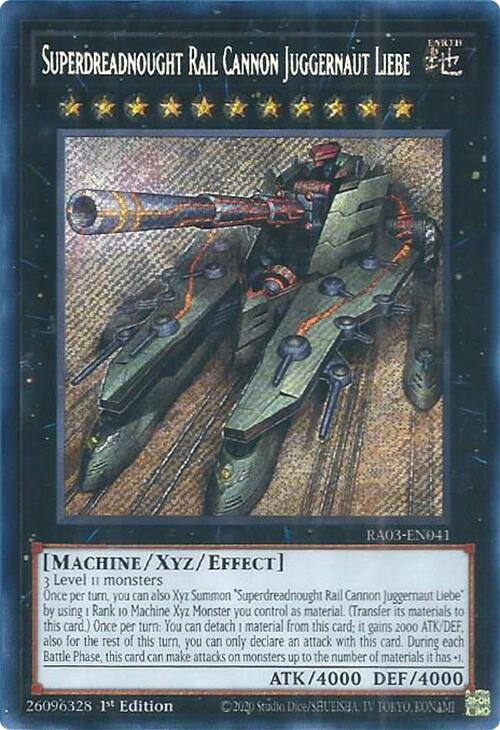 Superdreadnought Rail Cannon Juggernaut Liebe (Secret Rare)