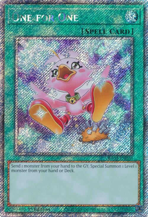 One for One (Alternate Art) (Platinum Secret Rare)