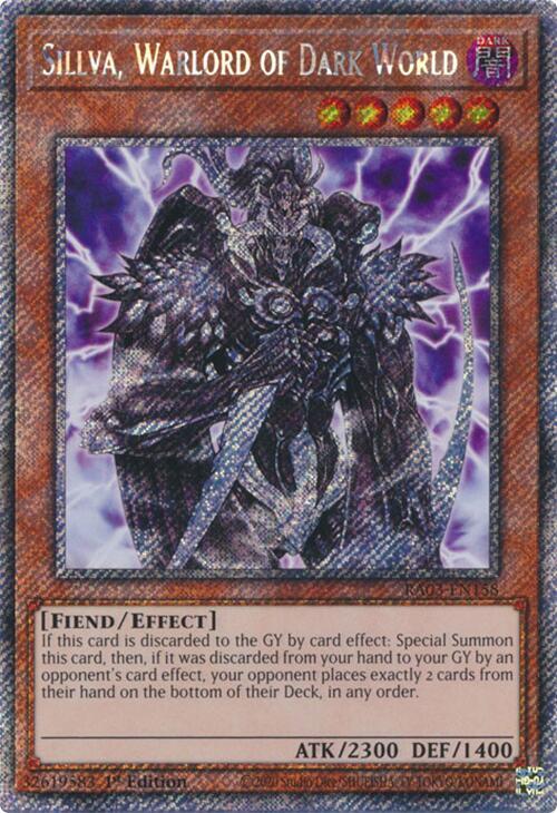 Sillva, Warlord of Dark World (Platinum Secret Rare)