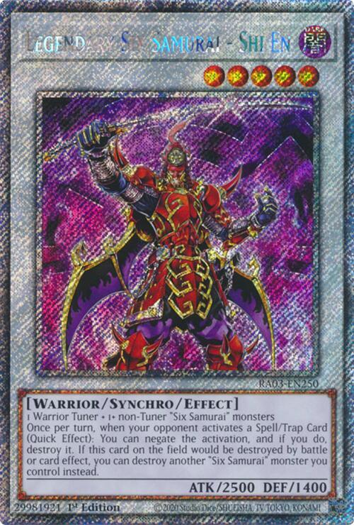 Legendary Six Samurai - Shi En (Platinum Secret Rare)