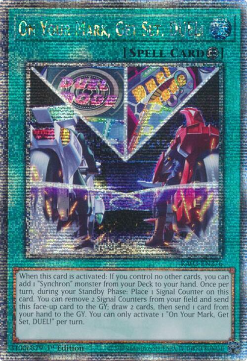 On Your Mark, Get Set, DUEL! (Quarter Century Secret Rare)