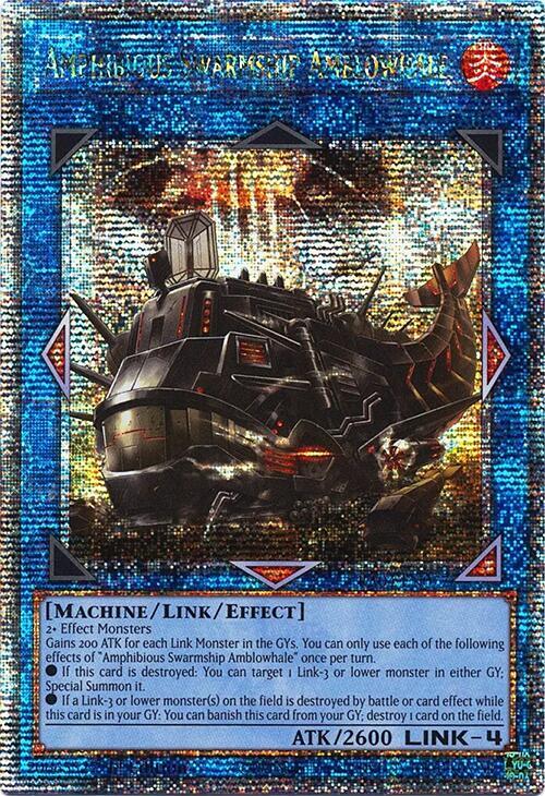 Amphibious Swarmship Amblowhale (Quarter Century Secret Rare)