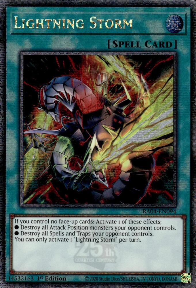 Lightning Storm (New Art) (Quarter Century Secret Rare)