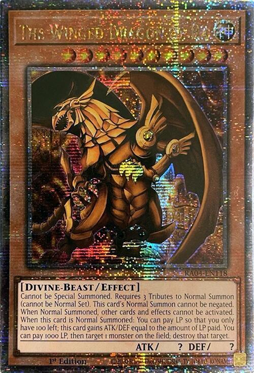 The Winged Dragon of Ra (Quarter Century Secret Rare)