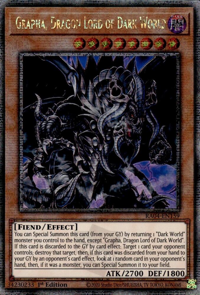 Grapha, Dragon Lord of Dark World (Quarter Century Secret Rare)