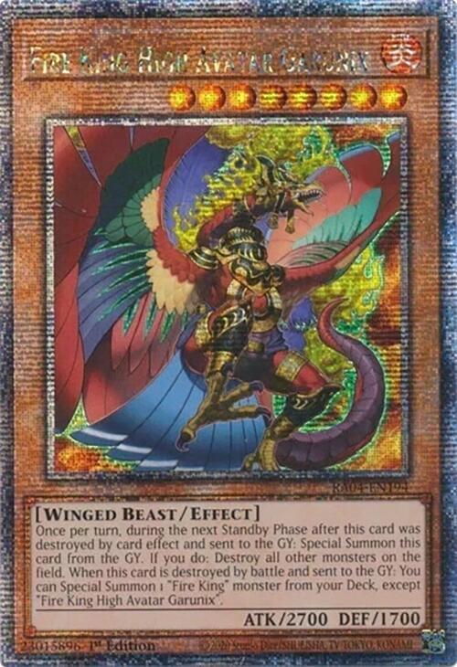 Fire King High Avatar Garunix (Quarter Century Secret Rare)