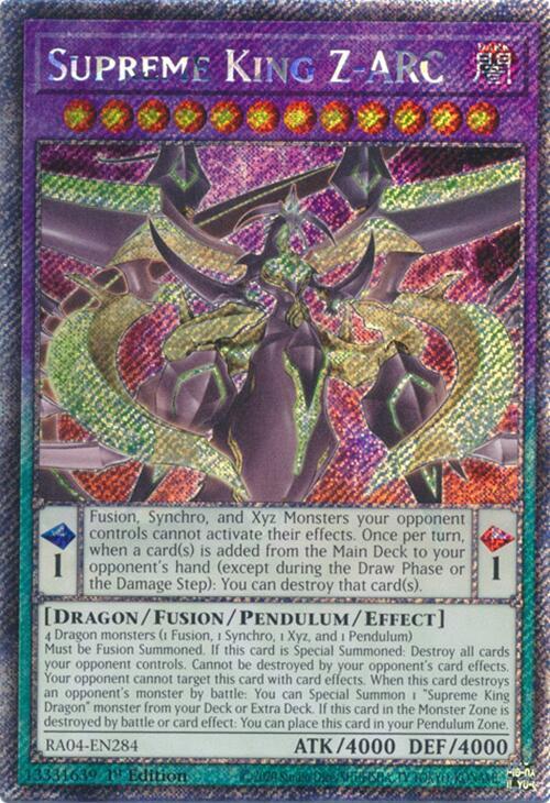 Supreme King Z-ARC (Platinum Secret Rare)