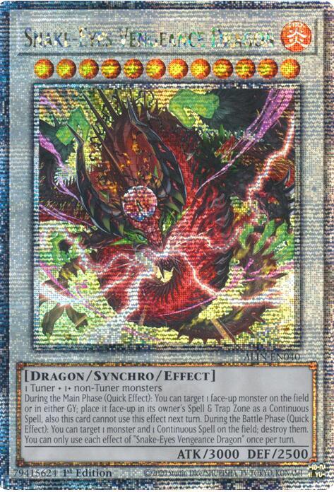 Snake-Eyes Vengeance Dragon (Quarter Century Secret Rare)