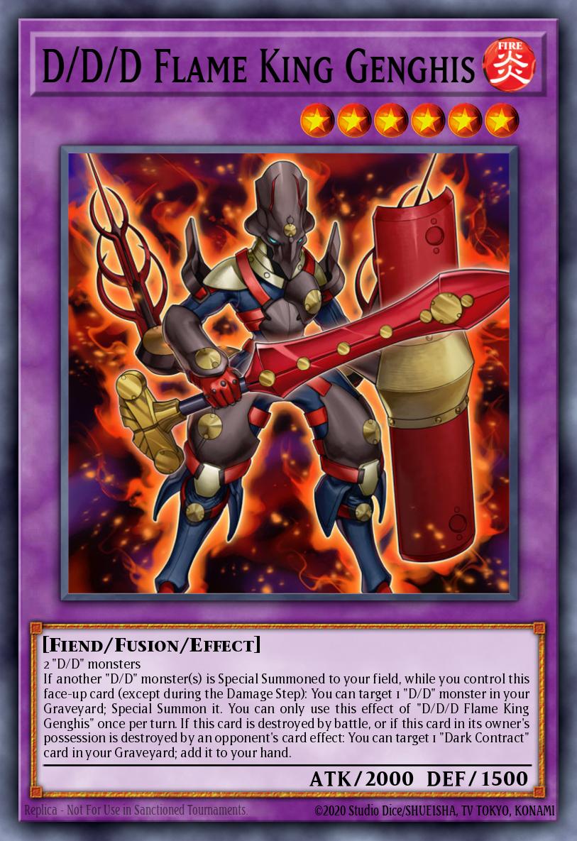 D/D/D Flame King Genghis - OP19-EN009 - Super Rare - OTS Tournament Pack 19