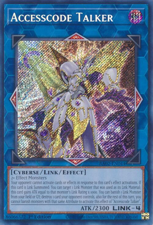 25th Anniversary Rarity Collection II Accesscode Talker (Secret Rare) RA02-EN044 Secret Rare Near Mint 1st Edition