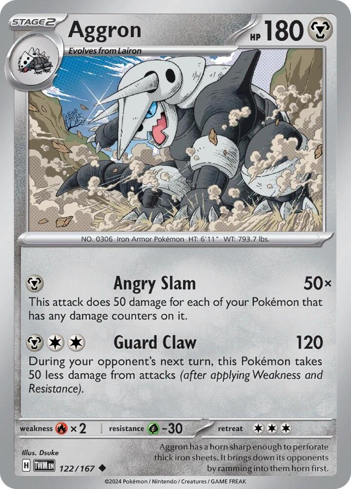 Aggron #122 Pokemon Twilight Masquerade