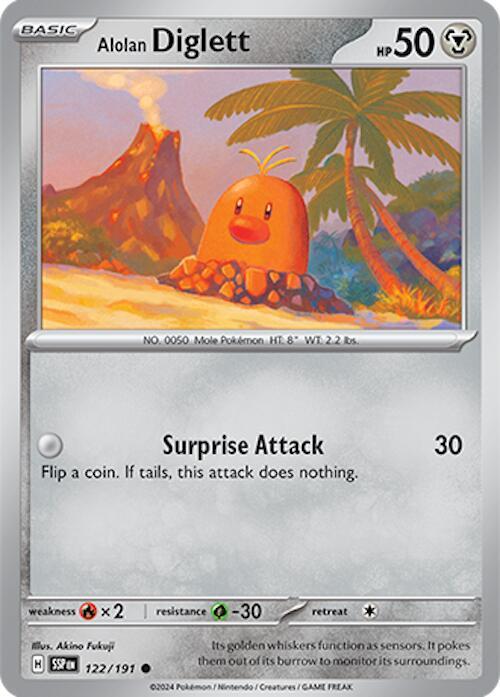 Alolan Diglett #122 Pokemon Surging Sparks