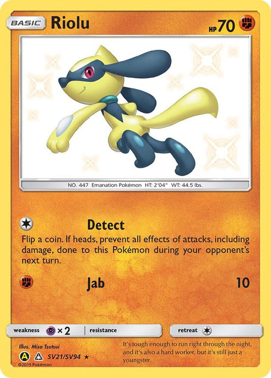 Riolu #SV21 Pokemon Hidden Fates