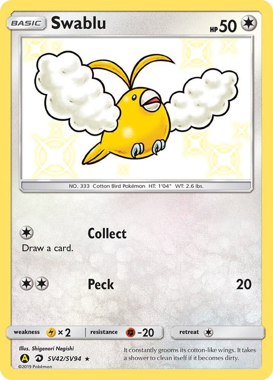 Swablu #SV42 Pokemon Hidden Fates