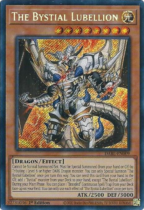 Darkwing Blast The Bystial Lubellion DABL-EN009 Secret Rare Near Mint 1st Edition