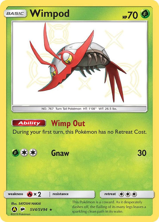 Wimpod #SV4 Pokemon Hidden Fates